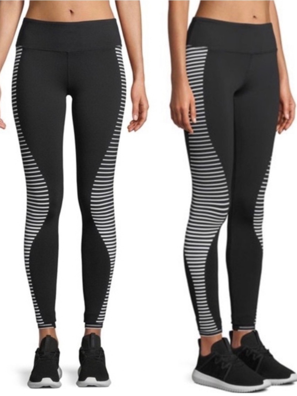 ALO YOGA Airbrush Leggings Reflective Stripes XS
